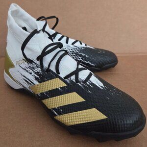 Adidas Predator 20.3 Mens10.5 Turf Cleats White Black Soccer Boots